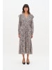 InWear NinahIW V-neck Dress Feminine Silhouette in Classic Leopard
