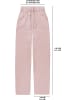 Janice Musselin Hose extra lang Chania in Rosa