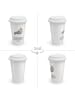 Mr. & Mrs. Panda To Go Becher Robbe Lachen mit Spruch in Weiß