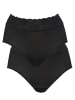 Calida Midislip, 2er-Pack in schwarz