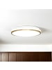 Licht-Erlebnisse Deckenlampe EEK F Ø 28 x (H)6.5 cm in Weiß Gold