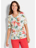GOLDNER Cityshirt mit floralem Muster in bunt / gemustert