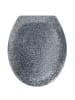 Wenko WC-Sitz OTTANA GRANIT - Duroplast, freifallend in Anthrazitfarben, 37,5 x 105 cm