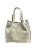 Florence Florence Handtasche, Umhängetasche Leder beige ca. 31cm