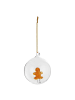 Butlers Glaskugel HANG ON Lebkuchenmann in Transparent