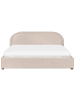 Beliani Doppelbett QUILLIEN in Beige - (W) 192 x (H) 91 x (L) 217 cm