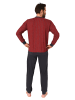 NORMANN Pyjama langarm print - 74986 in rot