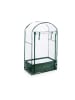 relaxdays Balkongewächshaus in Transparent/ Grün - (B)89 x (H)153 x (T)49 cm