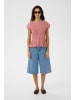 Soaked in Luxury Bluse ärmellos SLAmelie Feminine Form in Ash Rose with White Dobby