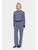 SAINT TROPEZ Casual Hose MilaSZ Gerade Passform in Titan/Gray Morn Mel Stripe