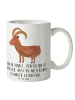 Mr. & Mrs. Panda Geschenktasse Steinbock Perfektion mit Spruch in Weiß