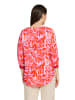 CARTOON Casual-Bluse mit Rippbündchen in Pink/Red