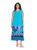 Ulla Popken Jerseykleid in tiefes aqua