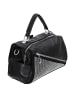 NAEMI Damen Handtasche in Schwarz Silber
