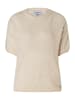 More & More weiter, leichter Kurzarmpullover in powder cream