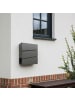 relaxdays Briefkasten in Anthrazit - (B)35,5 x (H)37,5 x (T)10,5 cm