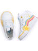 Vans Kinder Sneaker "Sk8-Hi Zip Rainbow Star" in Weiß