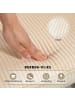 HOMCOM Schaukelstuhl in Dunkelbeige 71L x 98B x 101H cm