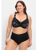 sheego Bügel-BH in schwarz bedruckt