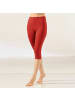 REDBEST Single-Jersey Capri-Leggings im 2er-Pack in rot/schwarz