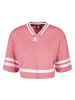 STARTER Mesh Tee in pinkgrapefruit/white