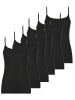 Nina von C. 6er Pack Trägerhemd in schwarz