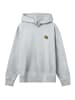 F4NT4STIC Hoodie Football Bestickt in grau meliert