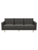 58 aufm Kessel SOFA 3-Sitzer mit Bettfunktion Kazia Flachgewebe anthrazit