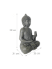 relaxdays Buddha Figur in Anthrazit - (H)52 cm