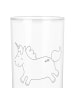 Mr. & Mrs. Panda Tumbler Einhorn Happy mit Spruch in Transparent