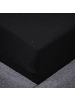 Traumschloss Exclusiv Edel-Jersey Spannbettlaken in schwarz