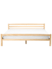 Beliani Doppelbett ECHALLON in Braun - (W) 187 x (H) 71 x (L) 208 cm