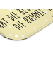 Mr. & Mrs. Panda Blechschild Hummel Blume mit Spruch in Gelb Pastell