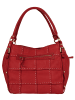 Samantha Look Shopper echt Leder in rot