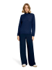 Betty Barclay Kaschmir-Pullover mit Stehkragen in Iris Blue