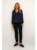 Kaffe Langarm-Bluse KAlissa Regular fit in Midnight Marine