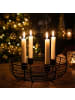 relaxdays Adventskranz in Schwarz - (H)6 x Ø 20,5 cm
