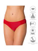 Aquarti Aquarti Damen Bikinihose mit seitlichen Raffungen in rot