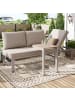 ABRIHOME 3 Sitzer Outdoor Sofa in Khaki mit 5-fach verstellbarer Rückenlehne
