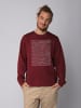 wat? Apparel Sweatshirt 3Dillusion in Weinrot