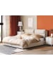 Beliani Doppelbett BATILLY in Beige - (W) 194 x (H) 105 x (L) 224 cm