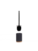 5five Simply Smart WC-Bürste NATUREO mit Halter in Schwarz, 39 x 8,8 cm