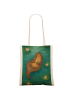 Mr. & Mrs. Panda Tasche Otter Seerose Design ohne Spruch in Weiß