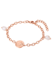 Valero Pearls Armband Edelstahl roségold Süßwasser-Zuchtperle weiß Preciosa weiß in roségold