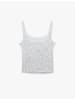 KOTON TANKTOPS in Weiß Gemustert