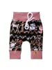 Land-Juwelen Babyhose Handmade Waldtiere in schwarz