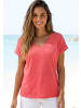 Beach Time V-Shirt in koralle