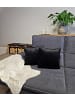 JACK 2er Set Teddy Flausch Kissen 40x40cm in Schwarz