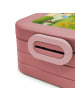 Mr. & Mrs. Panda Bento Box Igel Blumen Design ohne Spruch in Rot Pastell