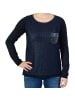 Le Temps des Cerises Athena Galaxy Pullover Blau